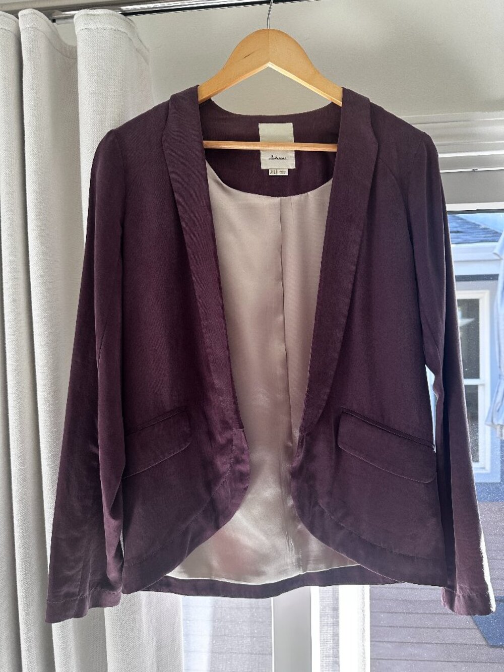 Anthropologie Draped Blazer Size 2
